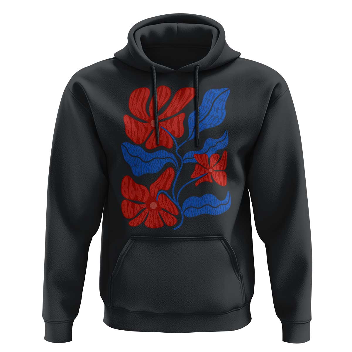 86 47 Boho Floral Matisse Hoodie No Kings Oligarchy FDT Political Protest