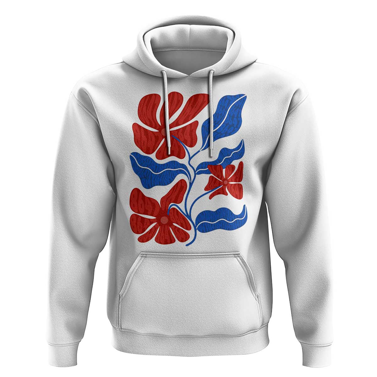86 47 Boho Floral Matisse Hoodie No Kings Oligarchy FDT Political Protest