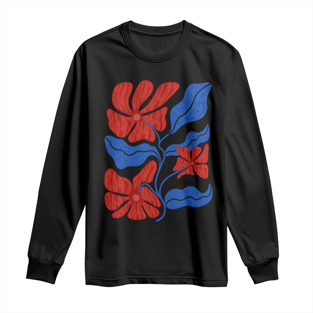 86 47 Boho Floral Matisse Long Sleeve Shirt No Kings Oligarchy FDT Political Protest