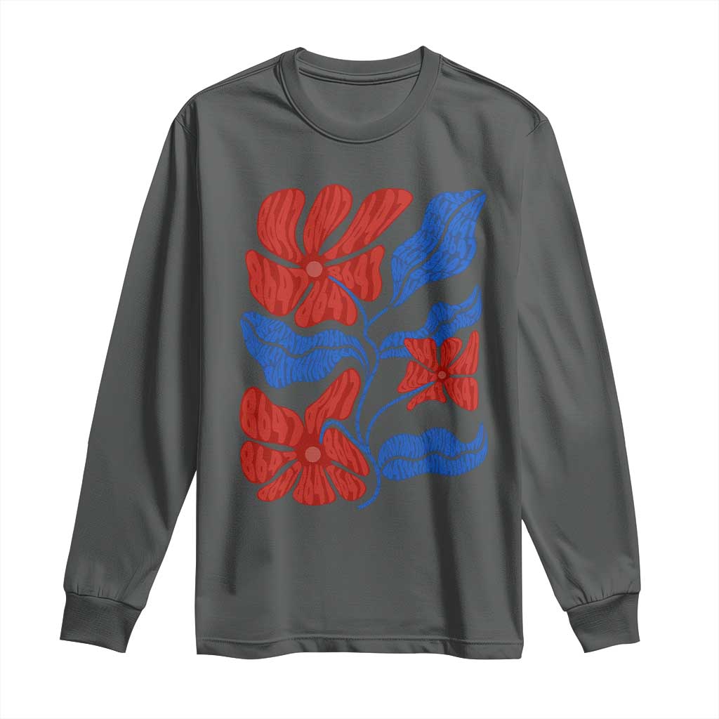 86 47 Boho Floral Matisse Long Sleeve Shirt No Kings Oligarchy FDT Political Protest