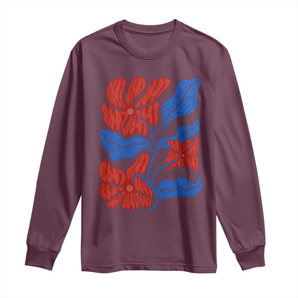 86 47 Boho Floral Matisse Long Sleeve Shirt No Kings Oligarchy FDT Political Protest