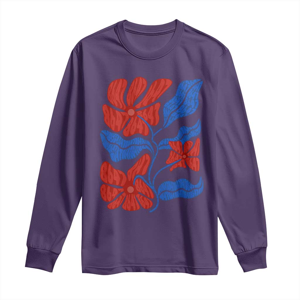 86 47 Boho Floral Matisse Long Sleeve Shirt No Kings Oligarchy FDT Political Protest