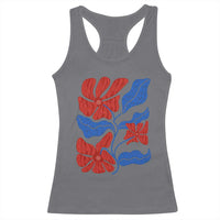 86 47 Boho Floral Matisse Racerback Tank Top No Kings Oligarchy FDT Political Protest