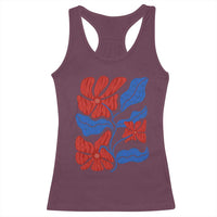 86 47 Boho Floral Matisse Racerback Tank Top No Kings Oligarchy FDT Political Protest