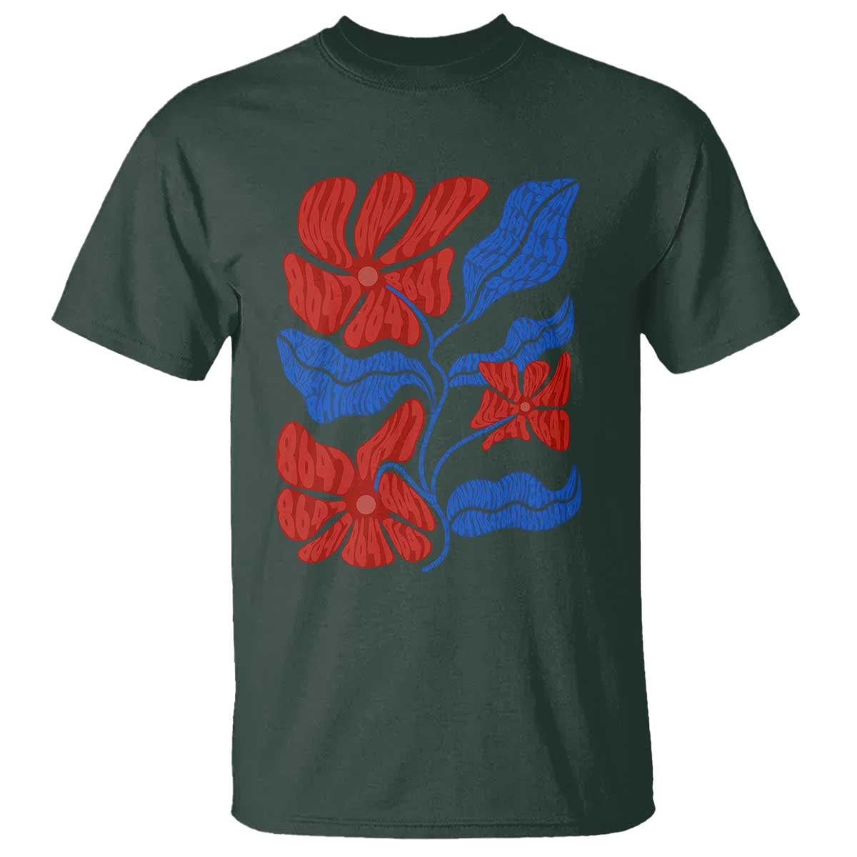 86 47 Boho Floral Matisse T Shirt No Kings Oligarchy FDT Political Protest