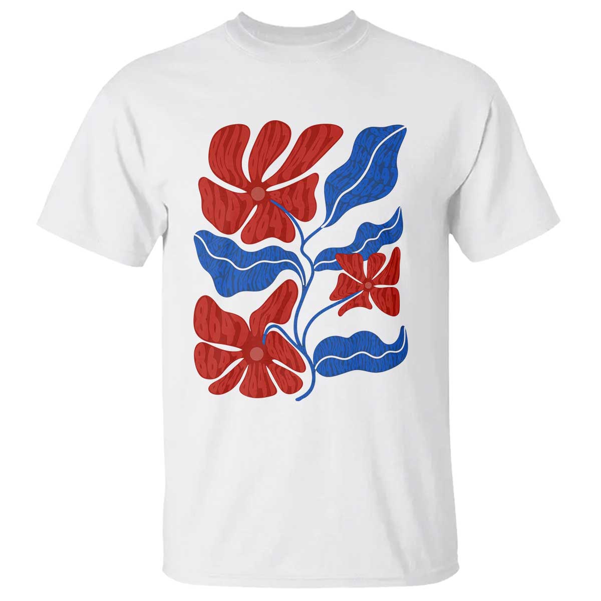 86 47 Boho Floral Matisse T Shirt No Kings Oligarchy FDT Political Protest