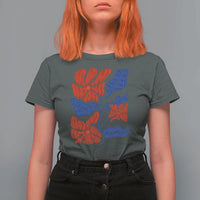 86 47 Boho Floral Matisse T Shirt For Women No Kings Oligarchy FDT Political Protest