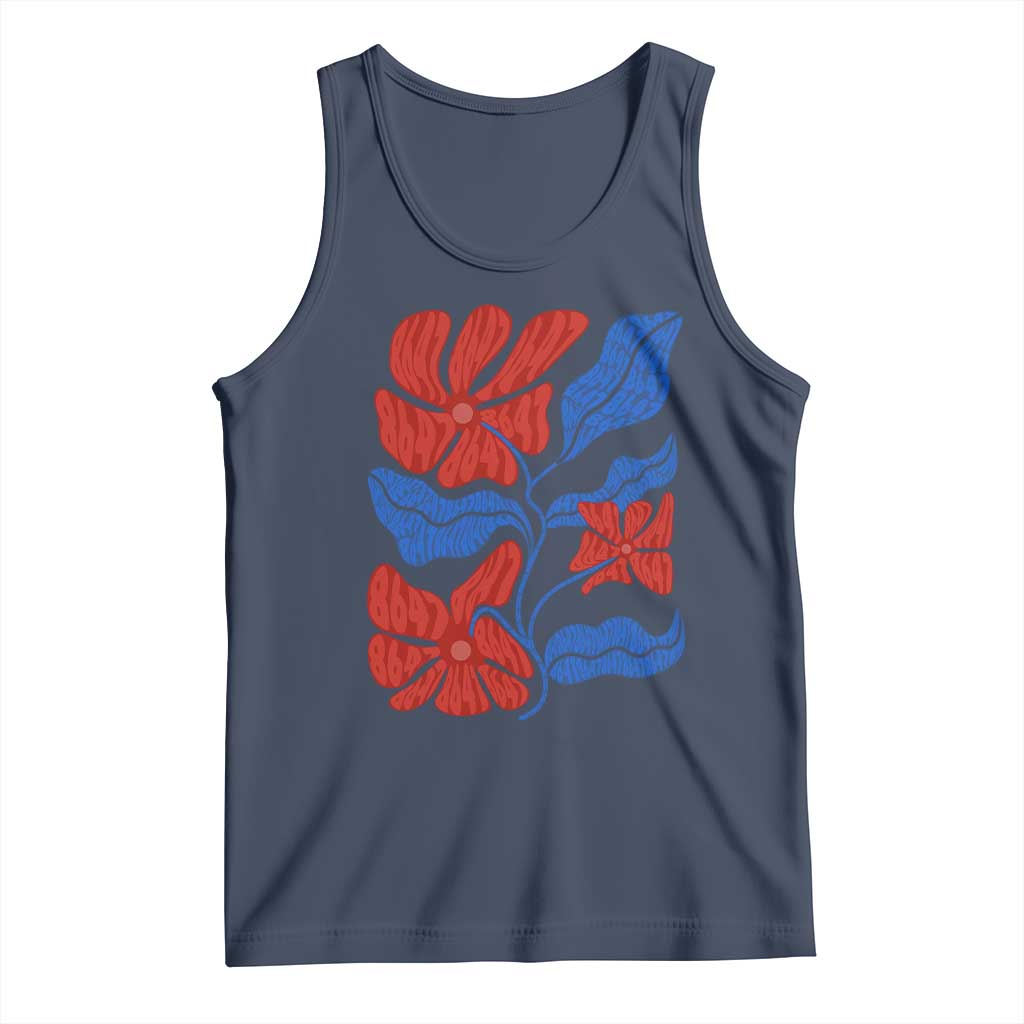 86 47 Boho Floral Matisse Tank Top No Kings Oligarchy FDT Political Protest