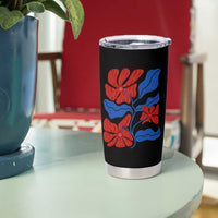 86 47 Boho Floral Matisse Tumbler Cup No Kings Oligarchy FDT Political Protest