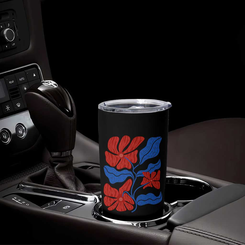 86 47 Boho Floral Matisse Tumbler Cup No Kings Oligarchy FDT Political Protest