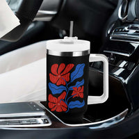 86 47 Boho Floral Matisse Tumbler With Handle No Kings Oligarchy FDT Political Protest
