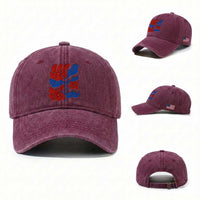 86 47 Boho Floral Matisse Washed Cotton Baseball Cap No Kings Oligarchy FDT Political Protest
