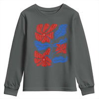 86 47 Boho Floral Matisse Youth Sweatshirt No Kings Oligarchy FDT Political Protest