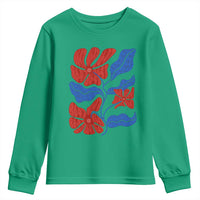 86 47 Boho Floral Matisse Youth Sweatshirt No Kings Oligarchy FDT Political Protest