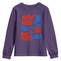 86 47 Boho Floral Matisse Youth Sweatshirt No Kings Oligarchy FDT Political Protest