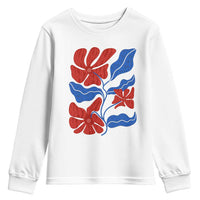 86 47 Boho Floral Matisse Youth Sweatshirt No Kings Oligarchy FDT Political Protest