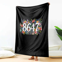 86 47 Floral Boho Style Throw Blanket Subtle FDT
