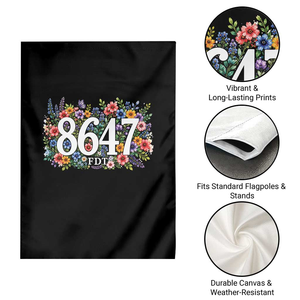 86 47 Floral Boho Style Garden Flag Subtle FDT