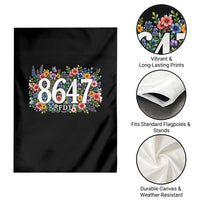 86 47 Floral Boho Style Garden Flag Subtle FDT