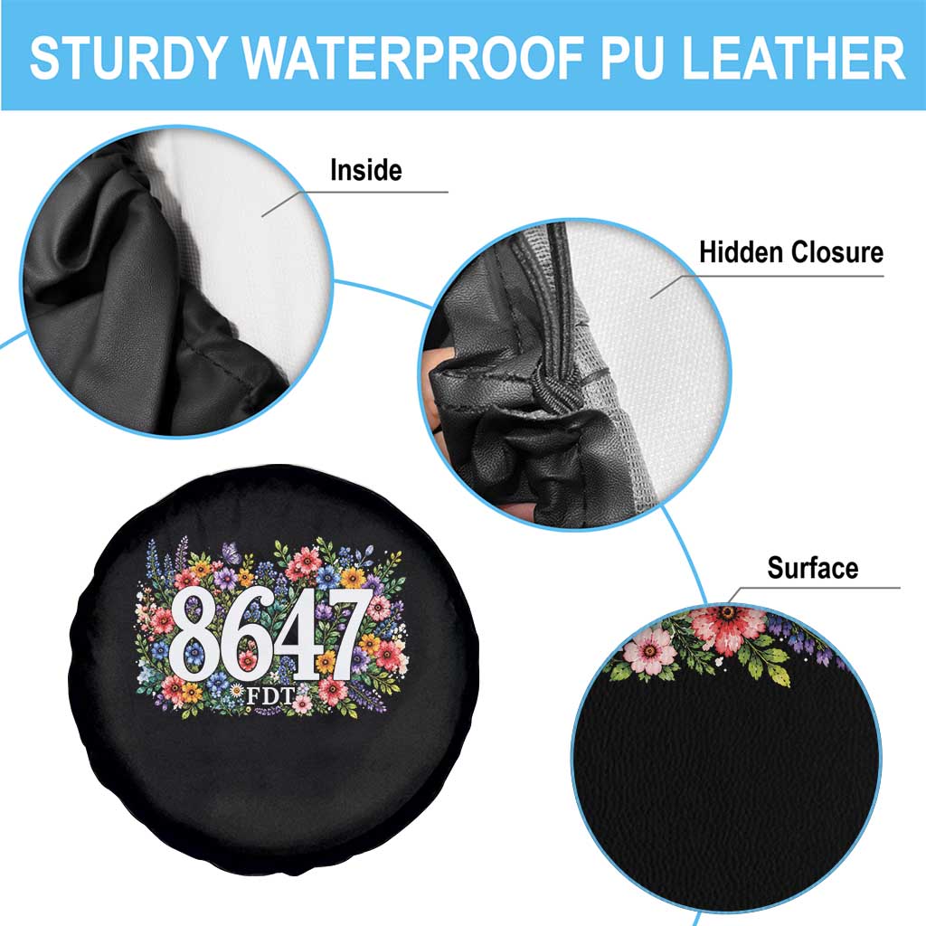 86 47 Floral Boho Style Spare Tire Cover Subtle FDT