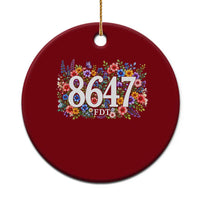 86 47 Floral Boho Style Ceramic Ornament Subtle FDT