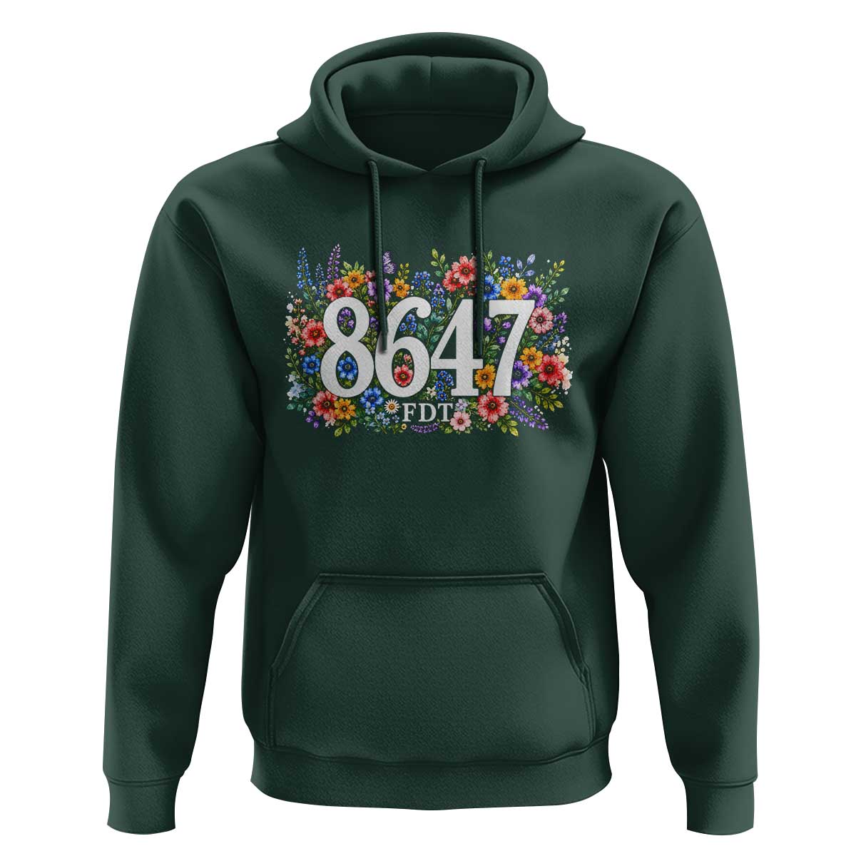 86 47 Floral Boho Style Hoodie Subtle FDT