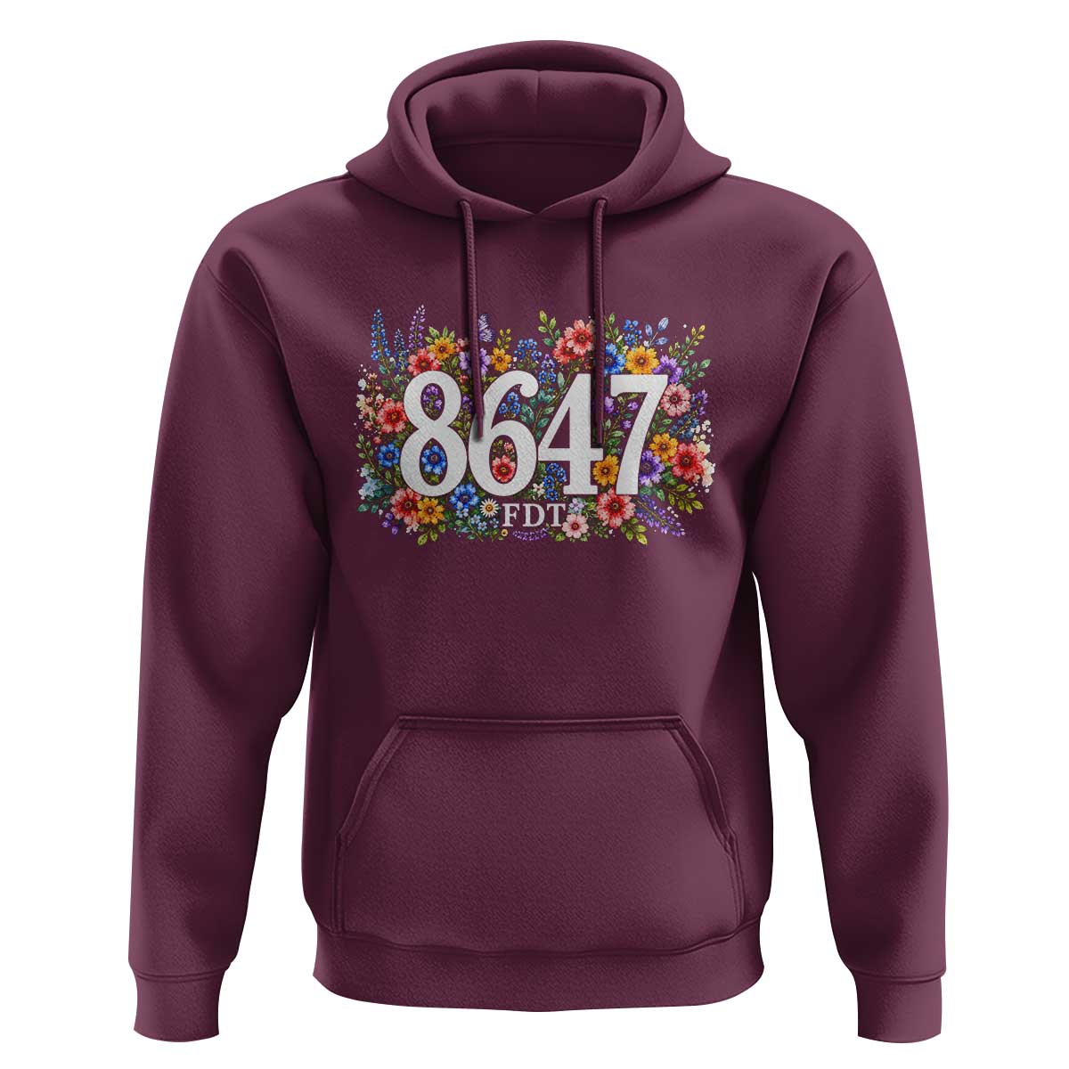 86 47 Floral Boho Style Hoodie Subtle FDT