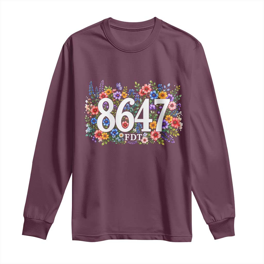 86 47 Floral Boho Style Long Sleeve Shirt Subtle FDT