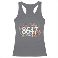 86 47 Floral Boho Style Racerback Tank Top Subtle FDT