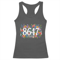 86 47 Floral Boho Style Racerback Tank Top Subtle FDT