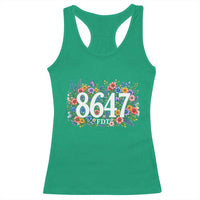 86 47 Floral Boho Style Racerback Tank Top Subtle FDT
