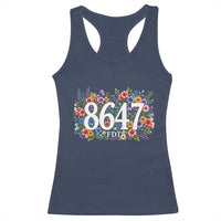 86 47 Floral Boho Style Racerback Tank Top Subtle FDT