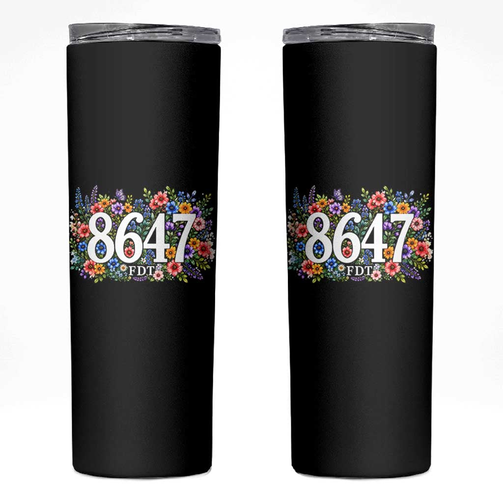 86 47 Floral Boho Style Skinny Tumbler Subtle FDT