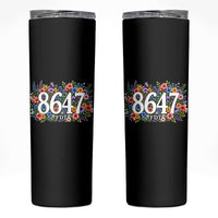 86 47 Floral Boho Style Skinny Tumbler Subtle FDT