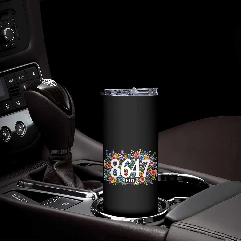 86 47 Floral Boho Style Skinny Tumbler Subtle FDT