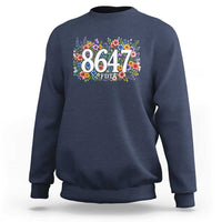 86 47 Floral Boho Style Sweatshirt Subtle FDT