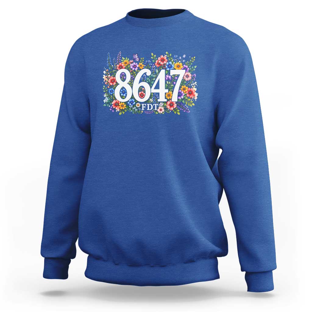 86 47 Floral Boho Style Sweatshirt Subtle FDT