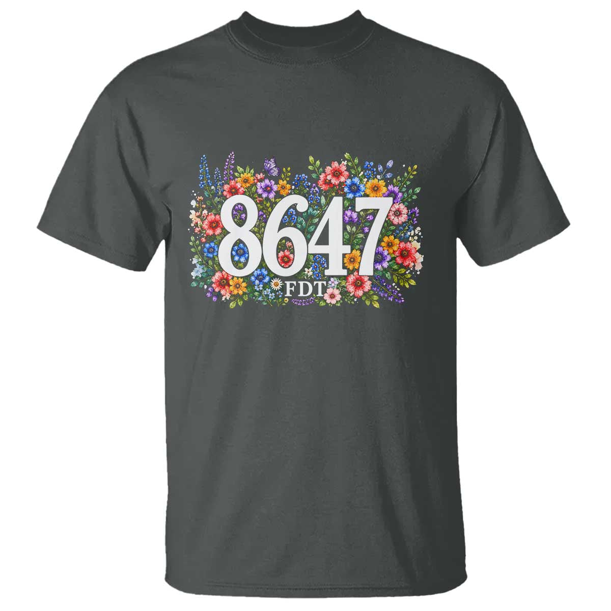86 47 Floral Boho Style T Shirt Subtle FDT