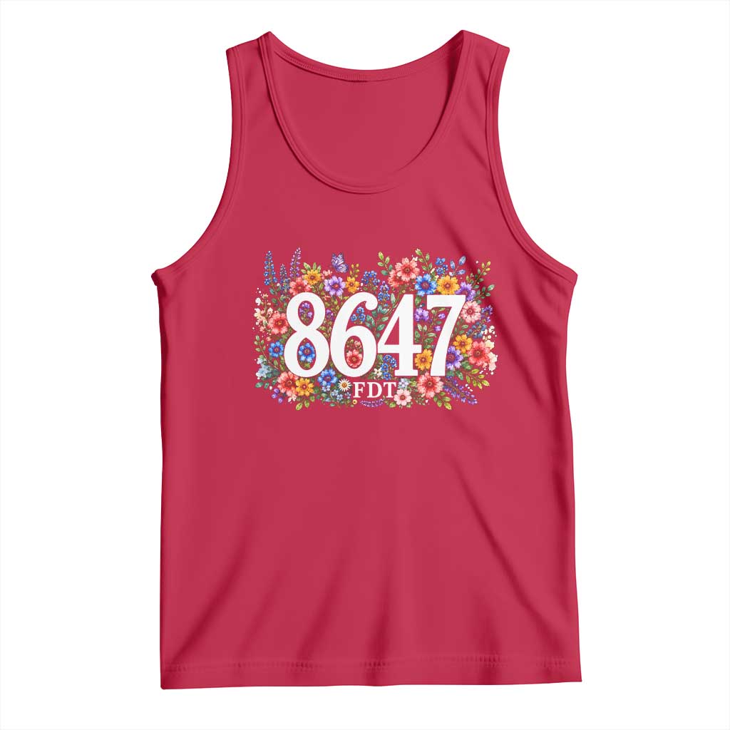 86 47 Floral Boho Style Tank Top Subtle FDT
