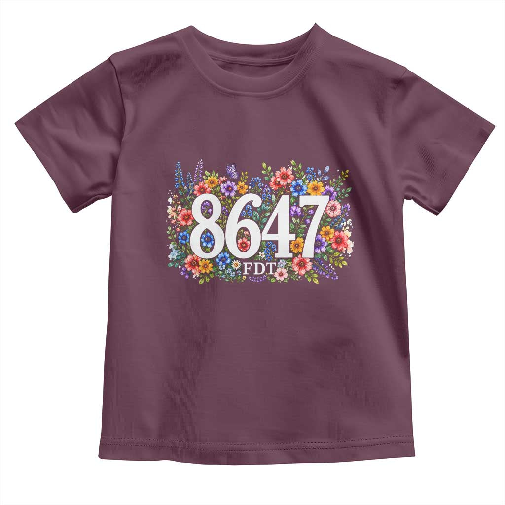 86 47 Floral Boho Style Toddler T Shirt Subtle FDT