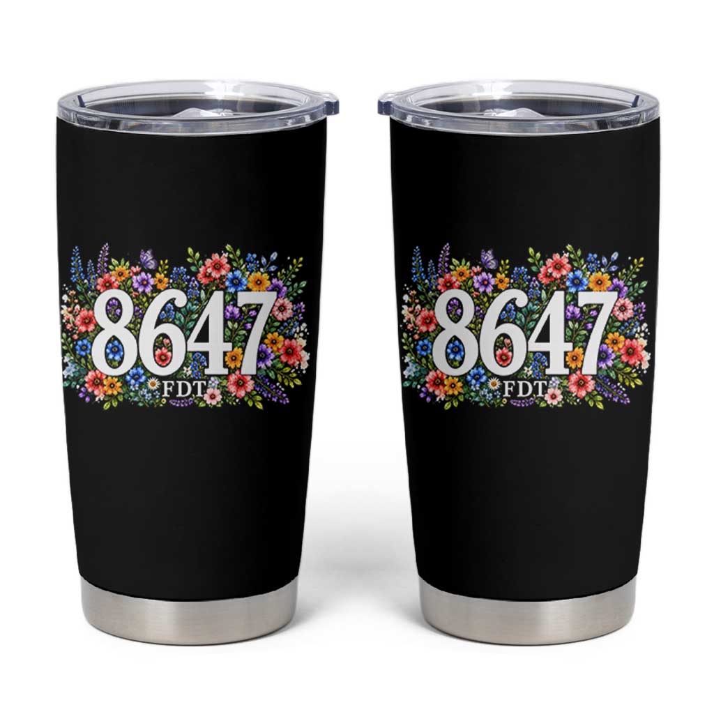 86 47 Floral Boho Style Tumbler Cup Subtle FDT