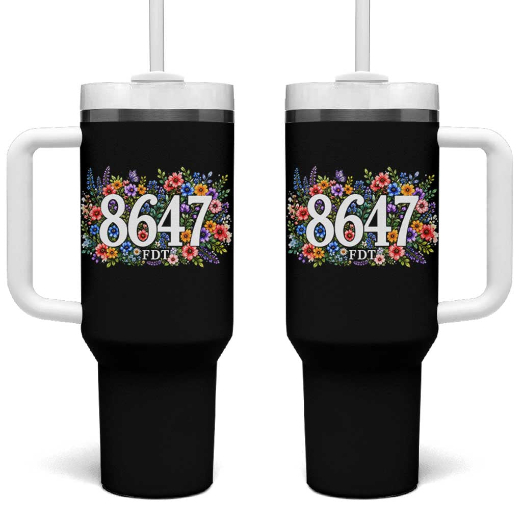 86 47 Floral Boho Style Tumbler With Handle Subtle FDT