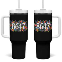 86 47 Floral Boho Style Tumbler With Handle Subtle FDT