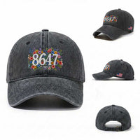86 47 Floral Boho Style Washed Cotton Baseball Cap Subtle FDT