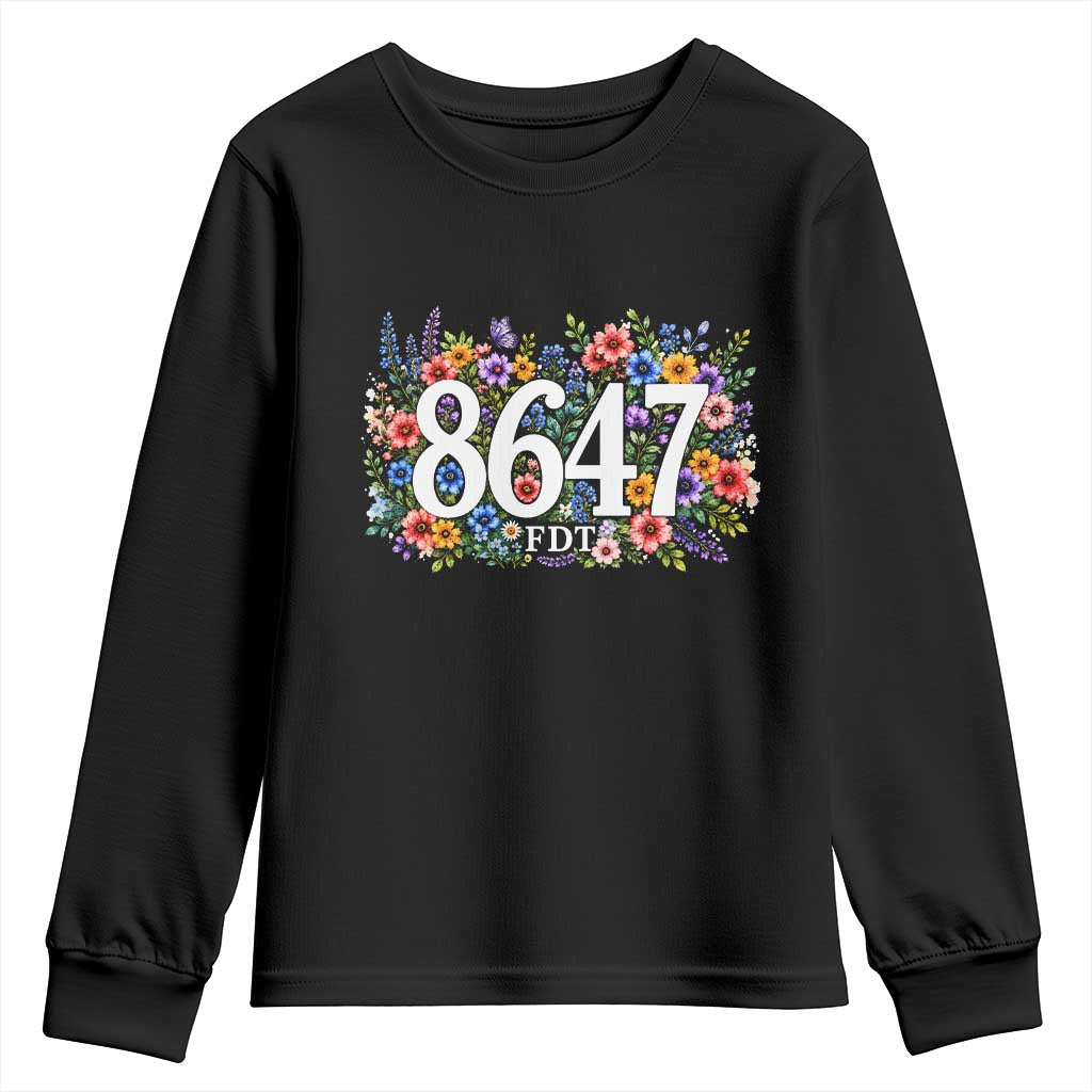 86 47 Floral Boho Style Youth Sweatshirt Subtle FDT