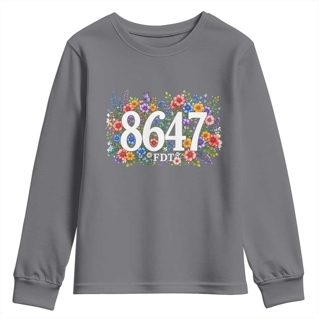 86 47 Floral Boho Style Youth Sweatshirt Subtle FDT