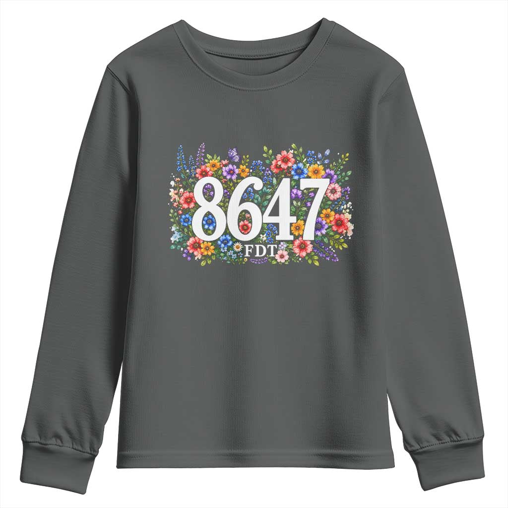 86 47 Floral Boho Style Youth Sweatshirt Subtle FDT