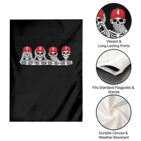 86 47 Subtle Anti FDT Garden Flag Funny Skeleton Wearing Hat Sarcastic Political