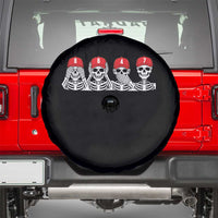86 47 Subtle Anti FDT Spare Tire Cover Funny Skeleton Wearing Hat Sarcastic Political