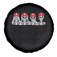 86 47 Subtle Anti FDT Spare Tire Cover Funny Skeleton Wearing Hat Sarcastic Political